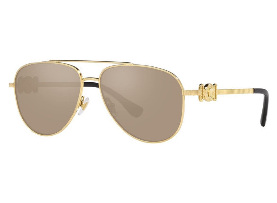 Versace VK2002 10025A Gold/Black/Brown Mirror Gold