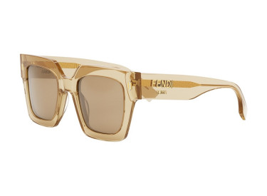 Fendi FE40101I 57E Transparent Light Brown/Brown