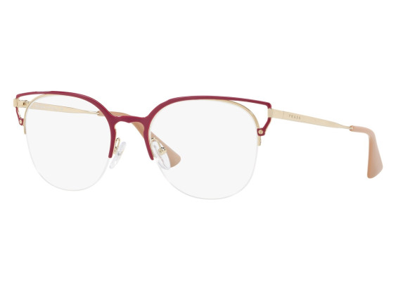 Prada PR64UV LFA1O1 Red/Pale Gold 51mm