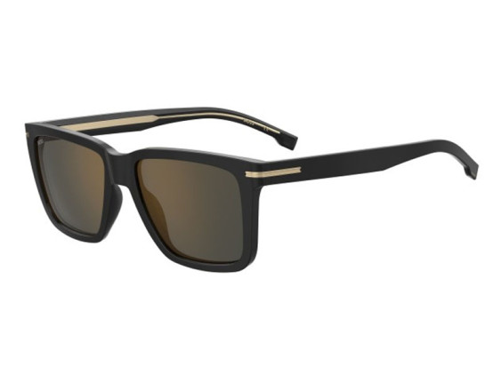 Hugo Boss BOSS 1598/S 02M2 JO Black/Gold/Grey Bronze Brown Mirror