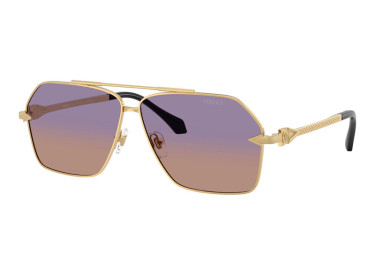 Versace VE2284 1002EL Gold/Clear Fifty Gradient Orange Violet