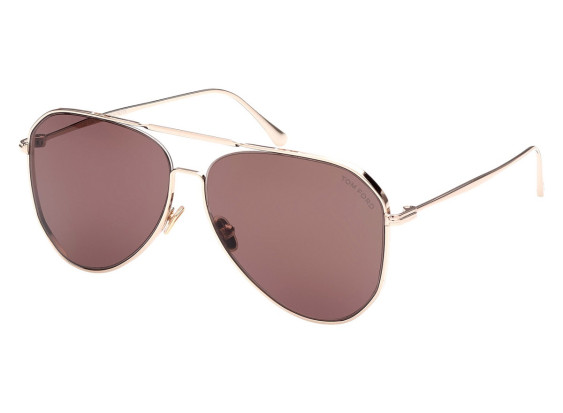 Tom Ford FT0853 28E Shiny Rose Gold/Brown