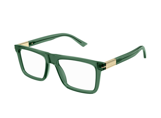 Gucci GG1504O 007 Transparent Bottle Green 56mm
