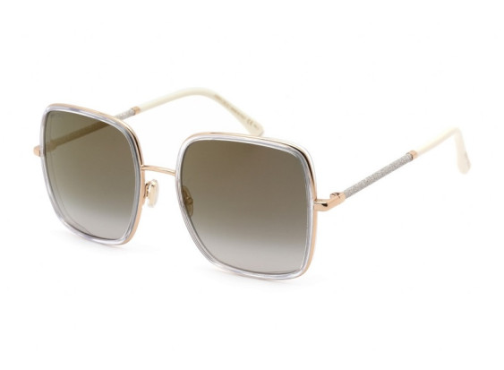 Jimmy Choo JAYLA/S 0LOJ Gold Crystal / Grey SF GD SP