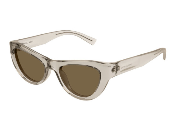 Saint Laurent SL676 005 Transparent Sand/Brown