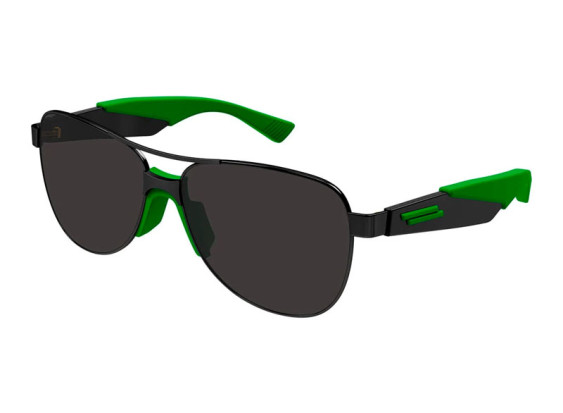 Bottega Veneta BV1231S 001 Black/Green/Grey