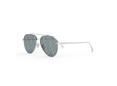 Fendi FE40061U 16X Shiny Palladium/Blue Mirror
