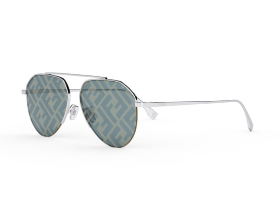 Fendi FE40061U 16X Shiny Palladium/Blue Mirror