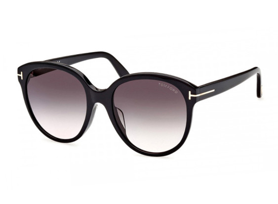 Tom Ford FT0957-D 01B Shiny Black/Smoke Gradient