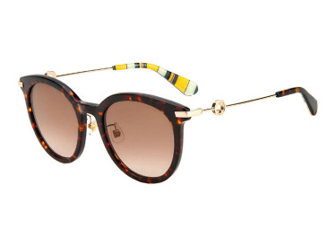 Kate Spade KEESEY/G/S 0086 HA Dark Havana/Gold/Brown Gradient