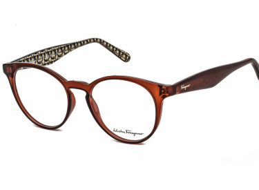 Salvatore Ferragamo SF2867 223 Crystal Rust Brown 49mm