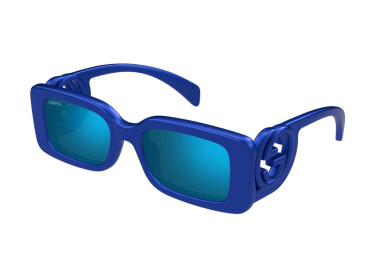 Gucci GG1325S 010 Blue/Blue Mirror