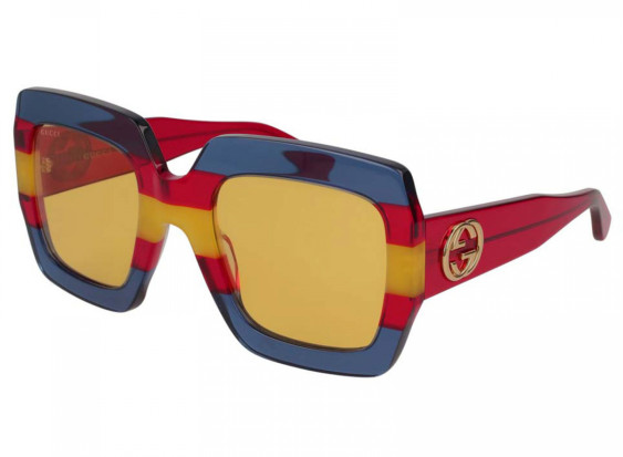 Gucci GG0178S 002 Multicolor Blue Red