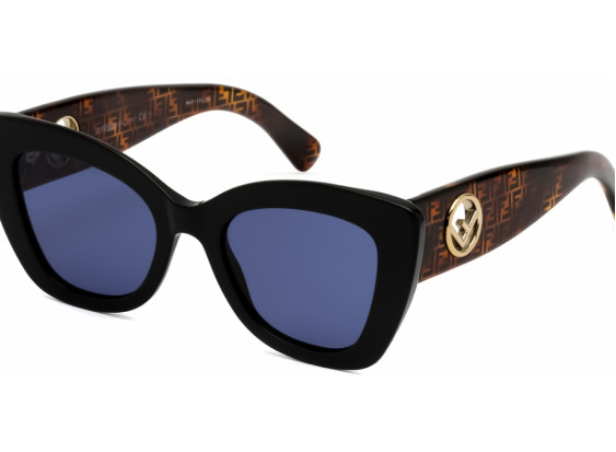 Fendi FF0327/S 807KU Black/Blue Avio