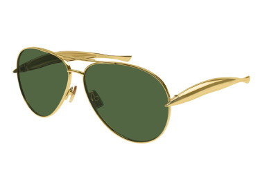 Bottega Veneta BV1305S 001 Gold/Green