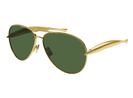 Bottega Veneta BV1305S 001 Gold/Green