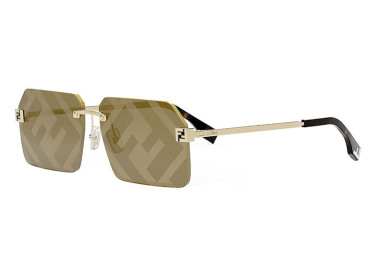 Fendi FE40043U 33G Gold/Brown with FF Pattern Mirror