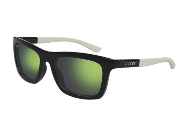 Gucci GG1735S 002 Black/White/Green Mirror