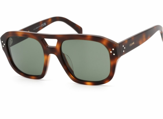 Celine CL40205U 53N Shiny Havana / Green