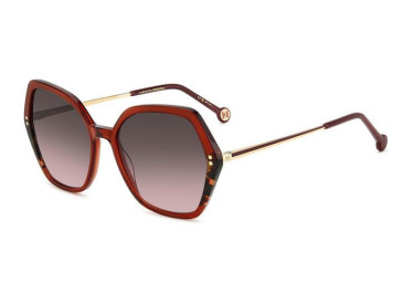 Carolina Herrera HER 0185/S 0YDC M2 Shiny Burgundy/Gold/Havana/Brown Pink Gradient