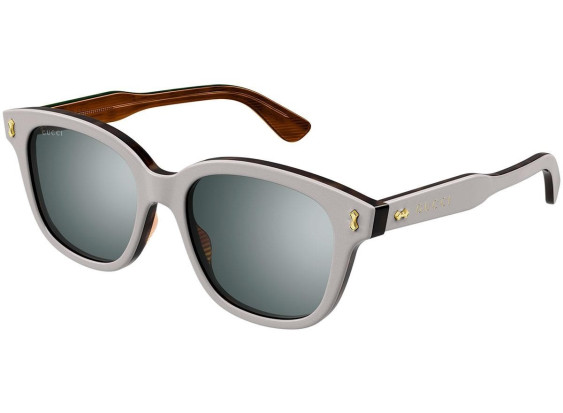 Gucci GG1264S 004 Silver Pearl/Pearled Havana/Brown Flash Silver