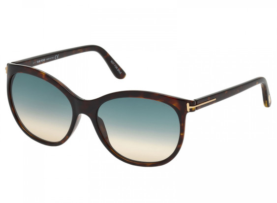 Tom Ford FT0568 52P Dark Havana/Gradient Green