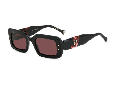 Carolina Herrera HER 0187/S 0GUU U1 Shiny Black/Burgundy