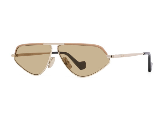 Loewe LW40039U 32E Light Gold & Capuccino Leather Sheath/Light Brown