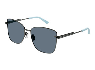 Bottega Veneta BV1237S 004 Gunmetal/Blue