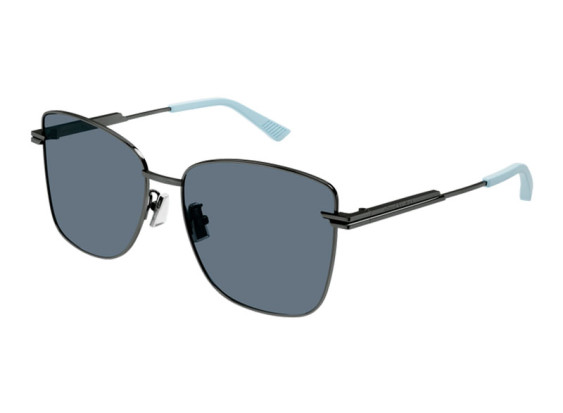 Bottega Veneta BV1237S 004 Gunmetal/Blue
