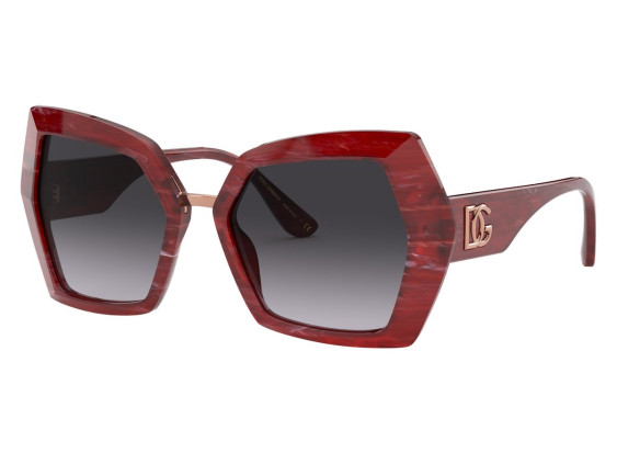 Dolce & Gabbana DG4377 32528G Bordeaux Marble/Grey Gradient