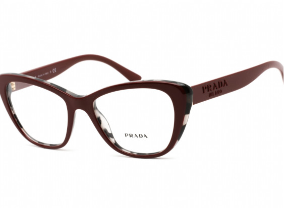 Prada PR04WV 07H1O1 Bordeaux/Grey Havana 52mm