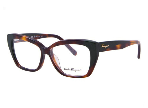 Salvatore Ferragamo SF2938N 220 Havana/Dark Green 53mm