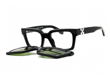 Off-White OERI14C CLIP ON 1055 Black/Clear with Magnetic Clip-On Green