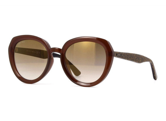 Jimmy Choo MACE/S 0DXJ JL Brown Glitter Gold/Brown Gradient Gold Mirror