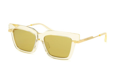 Bottega Veneta BV1242S 004 Transparent Yellow/Gold/Yellow