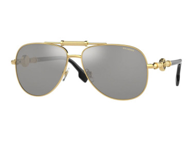Versace VE2236 1002Z3 Gold/Polarized Grey Mirror Silver