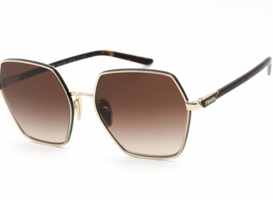 Prada PR56YS ZVN6S1 Pale Gold/Brown Gradient