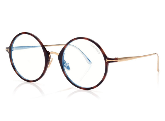 Tom Ford FT5703-B 053 Blonde Havana 52mm