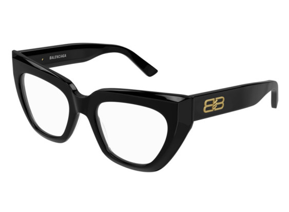 Balenciaga BB0238O 001 Black 50mm