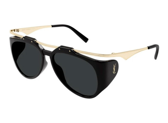 Saint Laurent SLM137 AMELIA 001 Gold/Black/Black