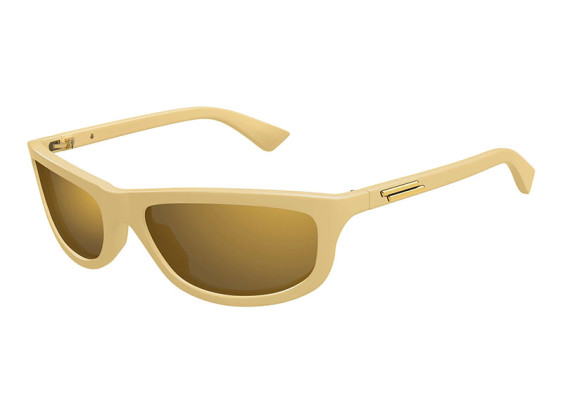 Bottega Veneta BV1327S 004 Pale Yellow/Brown with Bronze Mirror