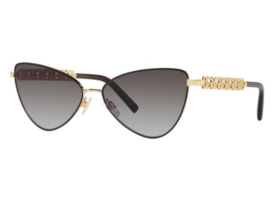 Dolce & Gabbana DG2290 13118G Gold/Matte Black/Grey Gradient