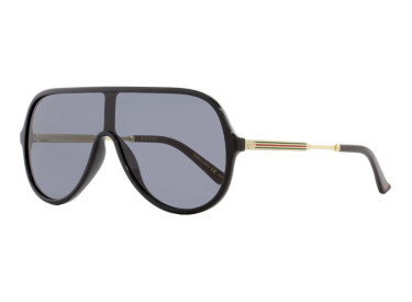 Gucci GG0199S 001 Shiny Black/Gold/Grey