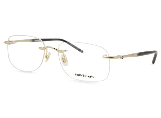 Montblanc MB0071O 001 Light Gold 56mm