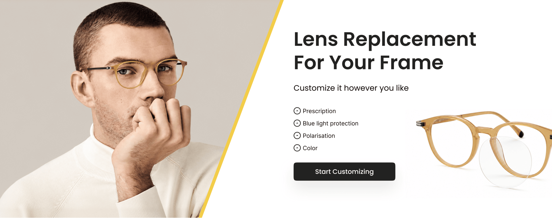 Lenses replacement